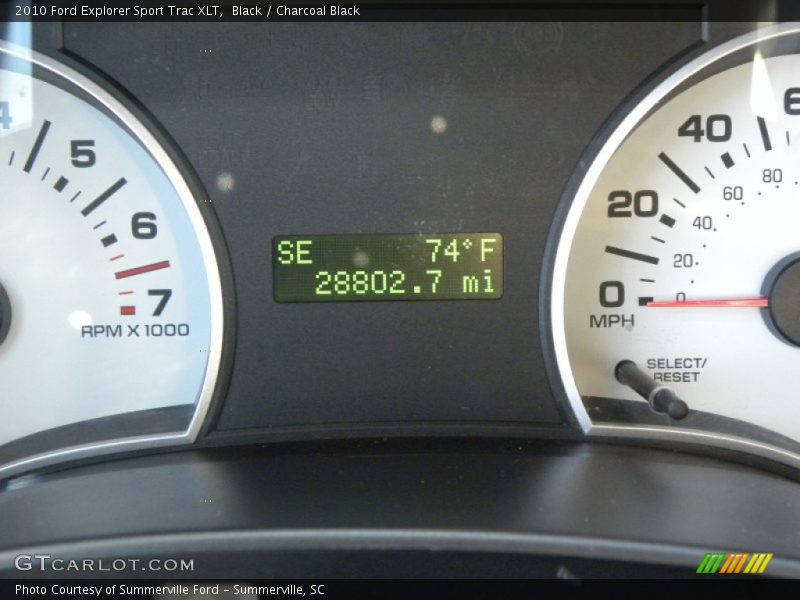 Black / Charcoal Black 2010 Ford Explorer Sport Trac XLT