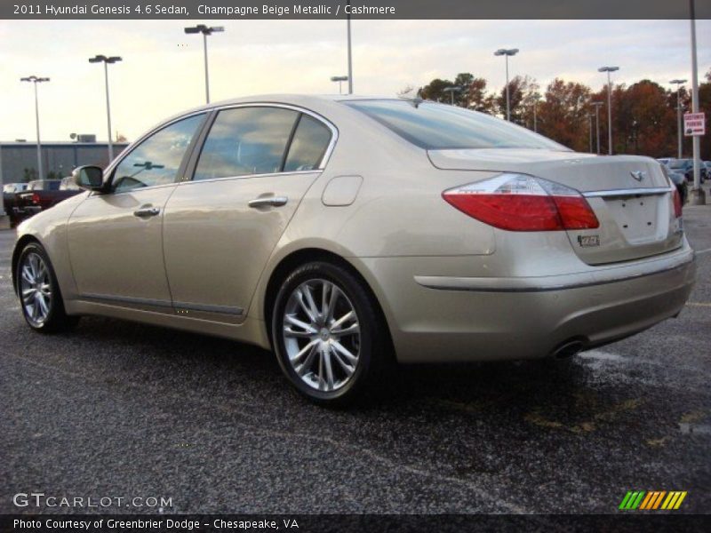 Champagne Beige Metallic / Cashmere 2011 Hyundai Genesis 4.6 Sedan