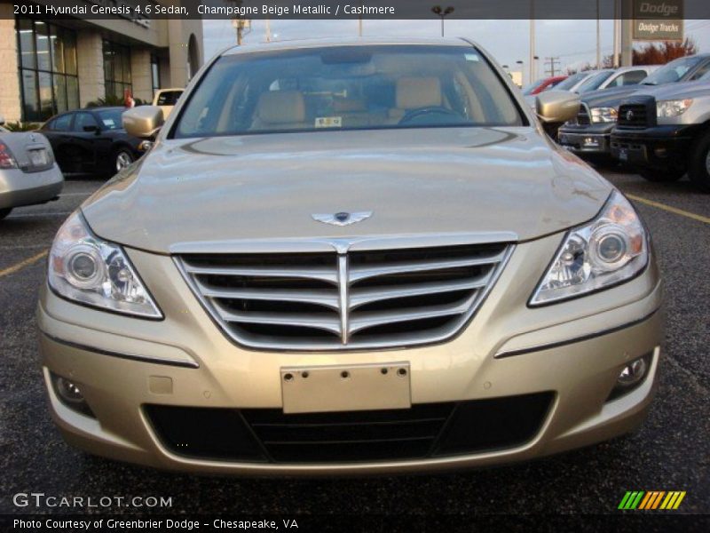 Champagne Beige Metallic / Cashmere 2011 Hyundai Genesis 4.6 Sedan