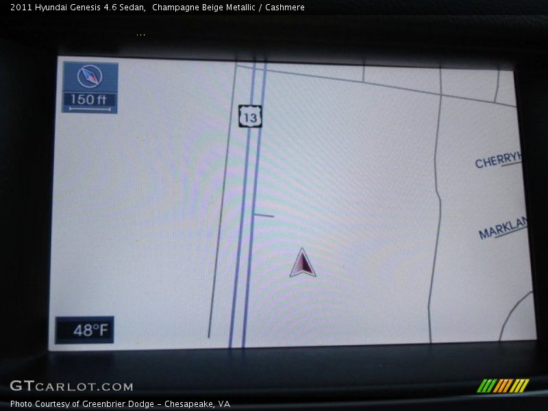 Navigation of 2011 Genesis 4.6 Sedan