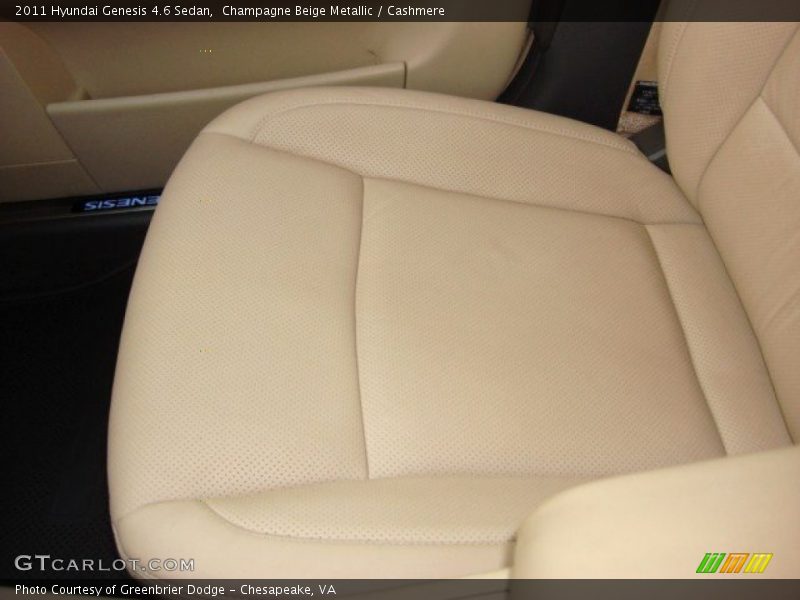 Champagne Beige Metallic / Cashmere 2011 Hyundai Genesis 4.6 Sedan