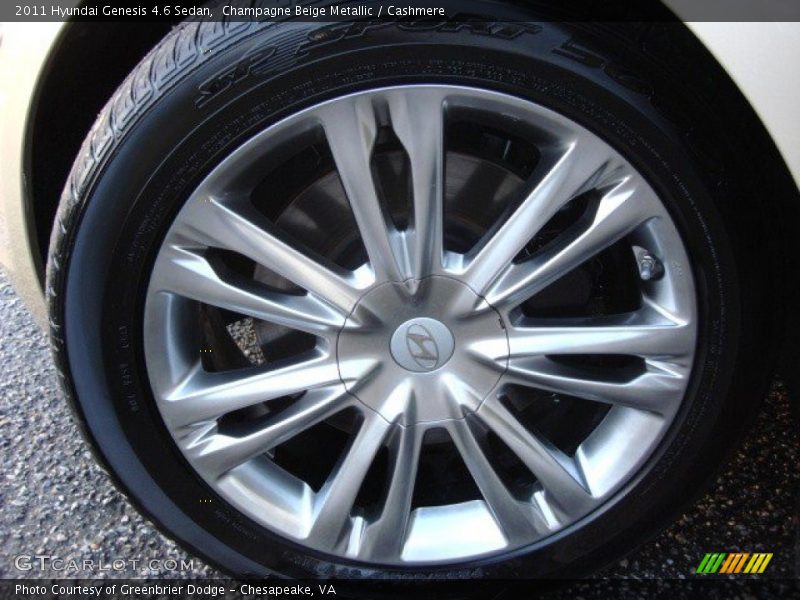Champagne Beige Metallic / Cashmere 2011 Hyundai Genesis 4.6 Sedan