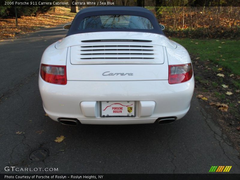 Carrara White / Sea Blue 2006 Porsche 911 Carrera Cabriolet