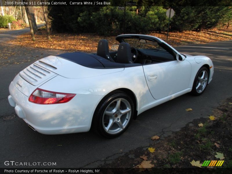 Carrara White / Sea Blue 2006 Porsche 911 Carrera Cabriolet