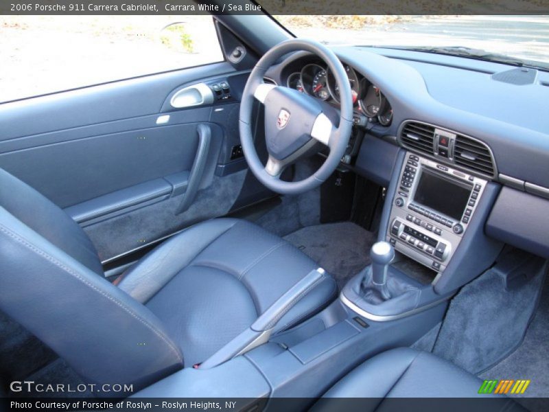 Carrara White / Sea Blue 2006 Porsche 911 Carrera Cabriolet