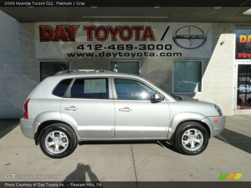 Platinum / Gray 2009 Hyundai Tucson GLS