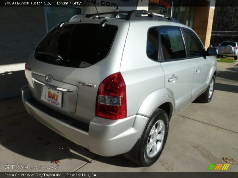 Platinum / Gray 2009 Hyundai Tucson GLS