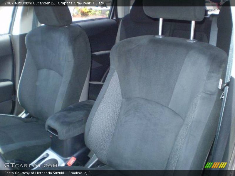 Graphite Gray Pearl / Black 2007 Mitsubishi Outlander LS