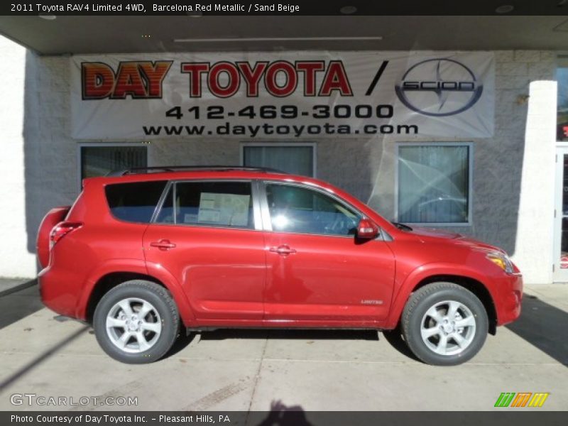 Barcelona Red Metallic / Sand Beige 2011 Toyota RAV4 Limited 4WD