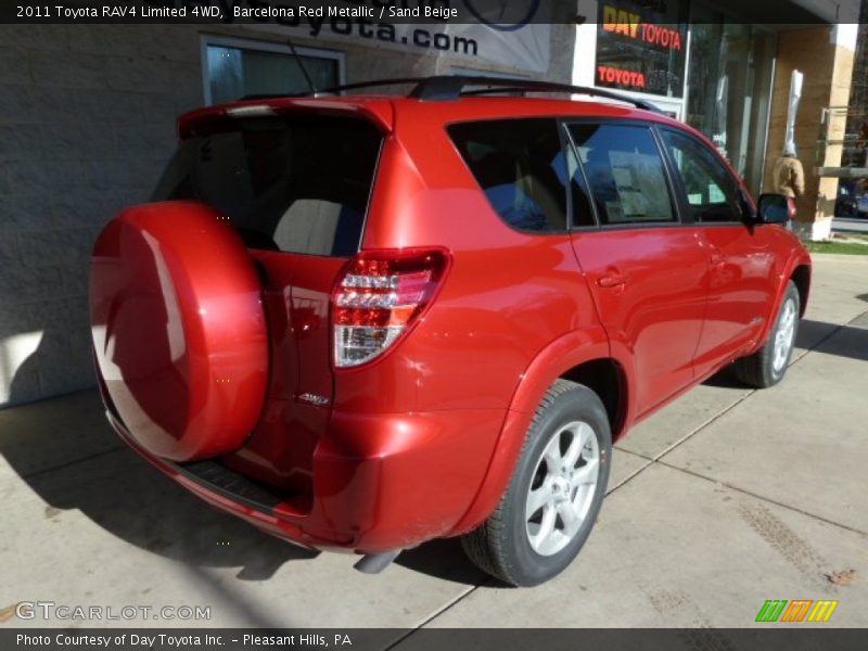 Barcelona Red Metallic / Sand Beige 2011 Toyota RAV4 Limited 4WD