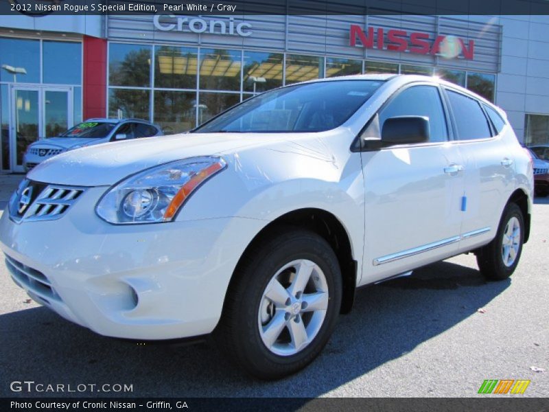 Pearl White / Gray 2012 Nissan Rogue S Special Edition