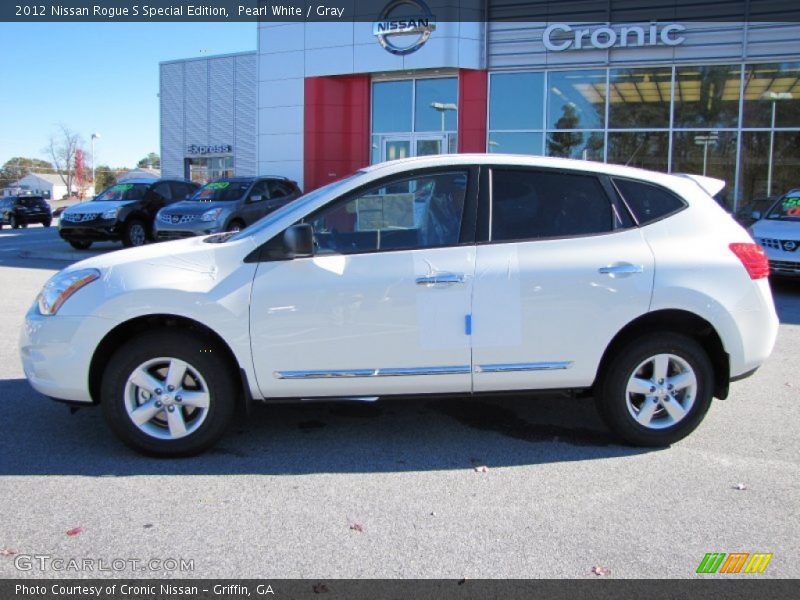 Pearl White / Gray 2012 Nissan Rogue S Special Edition