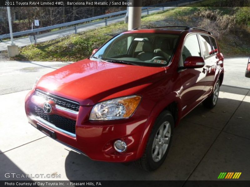 Barcelona Red Metallic / Sand Beige 2011 Toyota RAV4 Limited 4WD