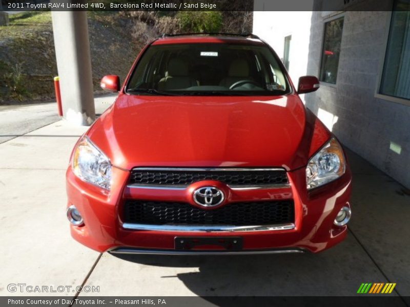 Barcelona Red Metallic / Sand Beige 2011 Toyota RAV4 Limited 4WD