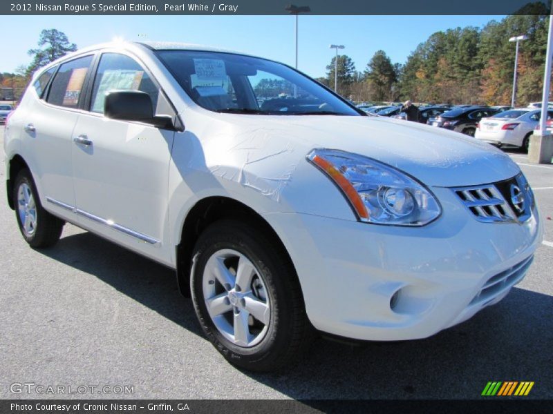 Pearl White / Gray 2012 Nissan Rogue S Special Edition