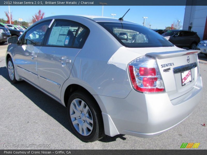 Brilliant Silver Metallic / Charcoal 2012 Nissan Sentra 2.0 S
