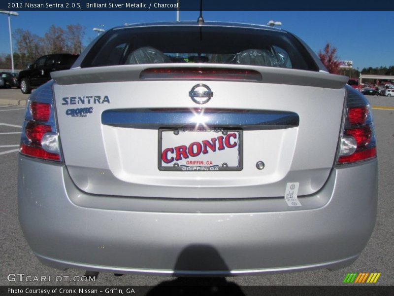 Brilliant Silver Metallic / Charcoal 2012 Nissan Sentra 2.0 S