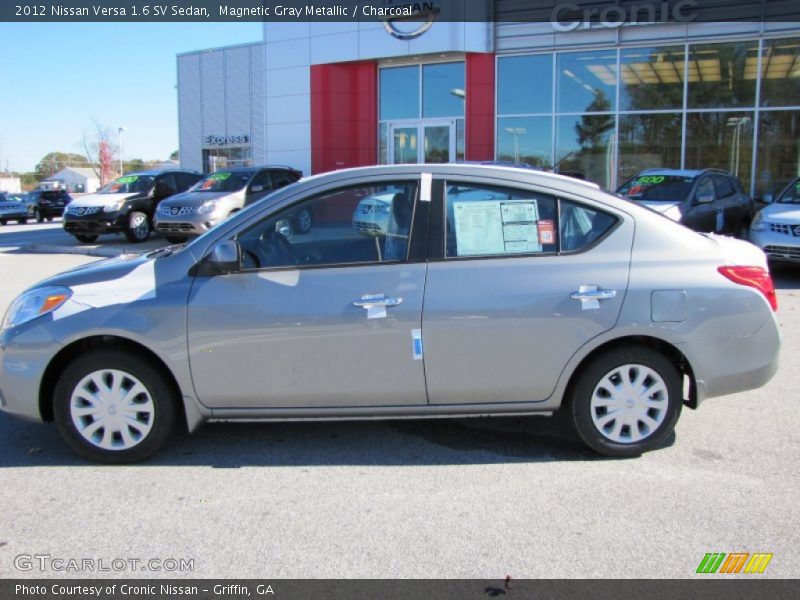 Magnetic Gray Metallic / Charcoal 2012 Nissan Versa 1.6 SV Sedan