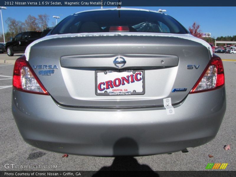 Magnetic Gray Metallic / Charcoal 2012 Nissan Versa 1.6 SV Sedan