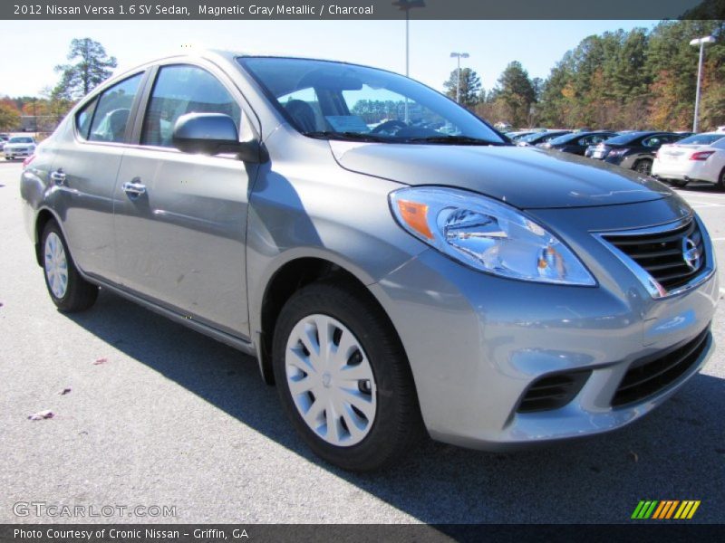 Magnetic Gray Metallic / Charcoal 2012 Nissan Versa 1.6 SV Sedan