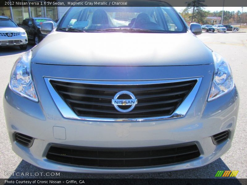 Magnetic Gray Metallic / Charcoal 2012 Nissan Versa 1.6 SV Sedan