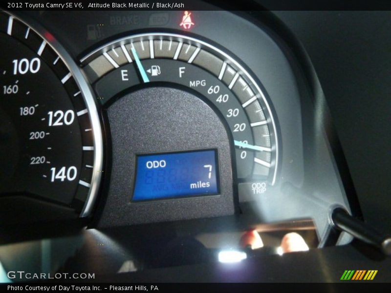 Attitude Black Metallic / Black/Ash 2012 Toyota Camry SE V6