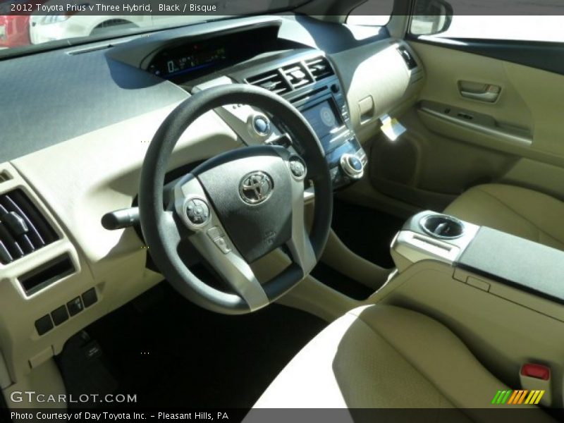 Black / Bisque 2012 Toyota Prius v Three Hybrid