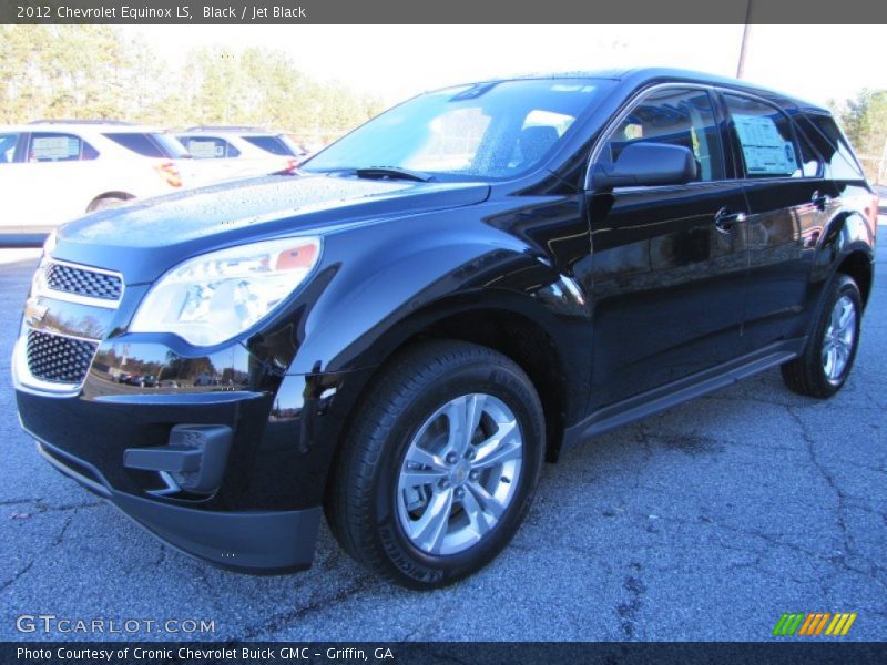 Black / Jet Black 2012 Chevrolet Equinox LS