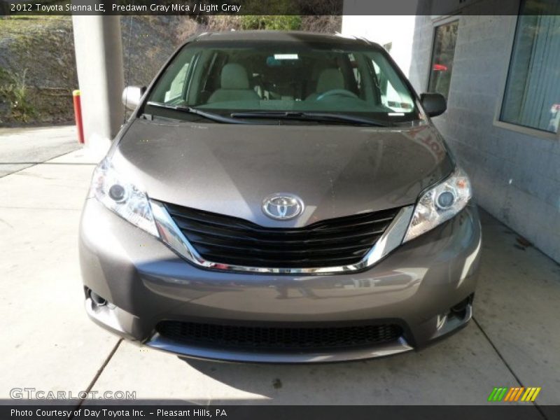 Predawn Gray Mica / Light Gray 2012 Toyota Sienna LE