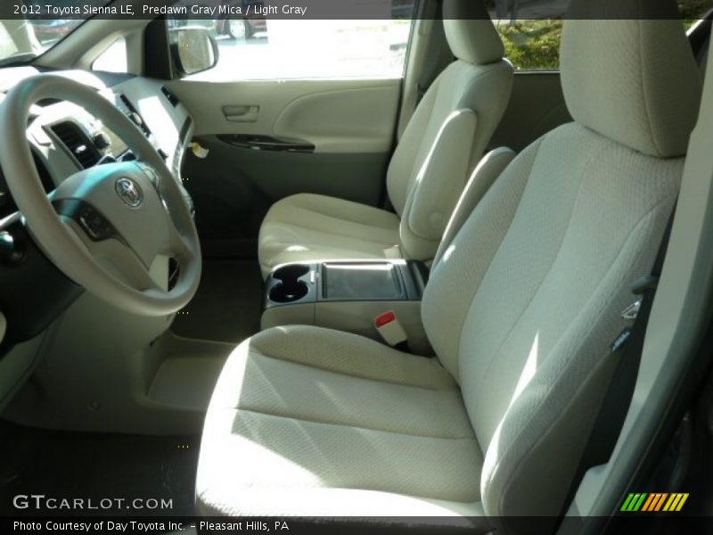 Predawn Gray Mica / Light Gray 2012 Toyota Sienna LE