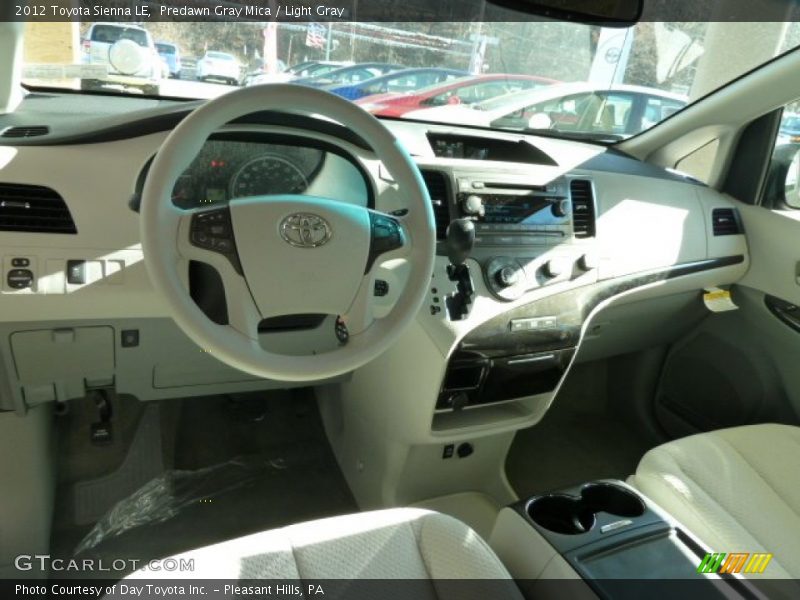 Predawn Gray Mica / Light Gray 2012 Toyota Sienna LE