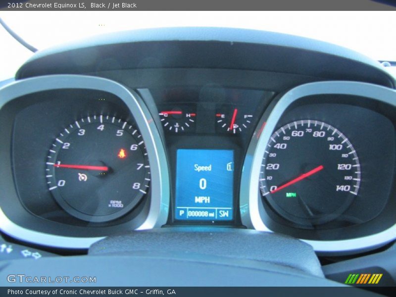 Black / Jet Black 2012 Chevrolet Equinox LS
