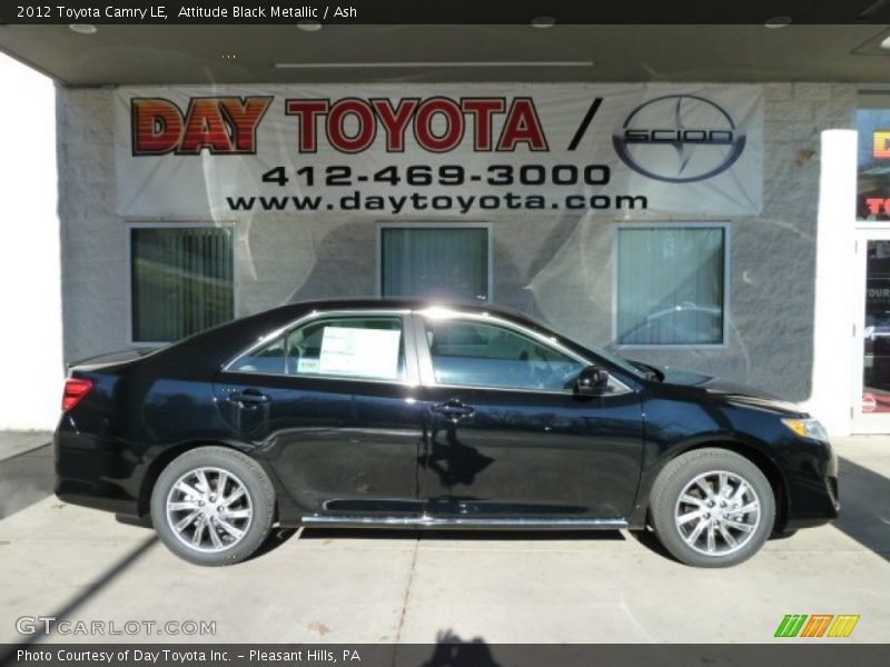 Attitude Black Metallic / Ash 2012 Toyota Camry LE