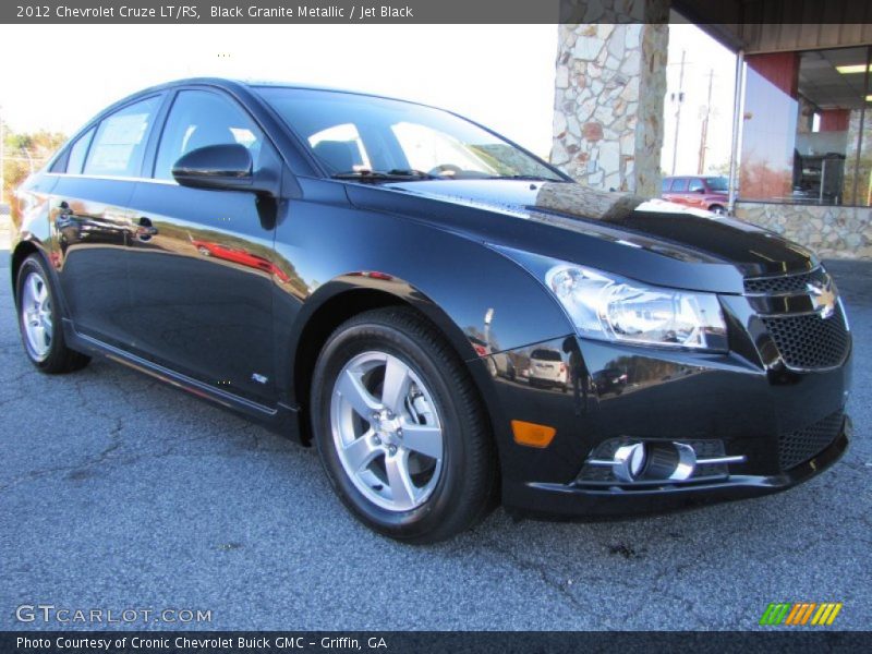 Black Granite Metallic / Jet Black 2012 Chevrolet Cruze LT/RS