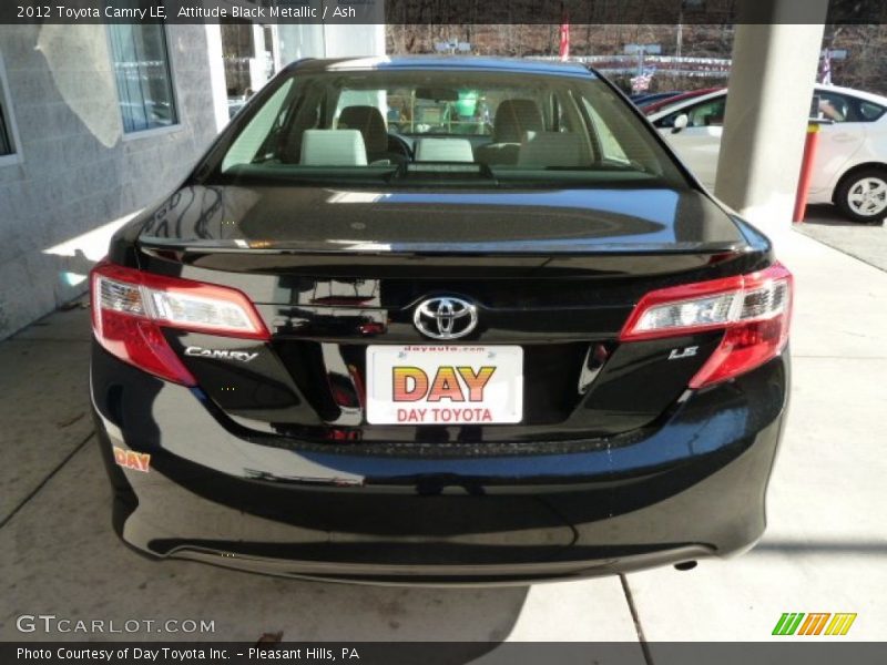 Attitude Black Metallic / Ash 2012 Toyota Camry LE