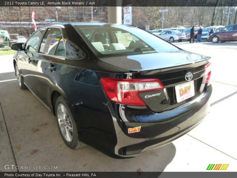 Attitude Black Metallic / Ash 2012 Toyota Camry LE