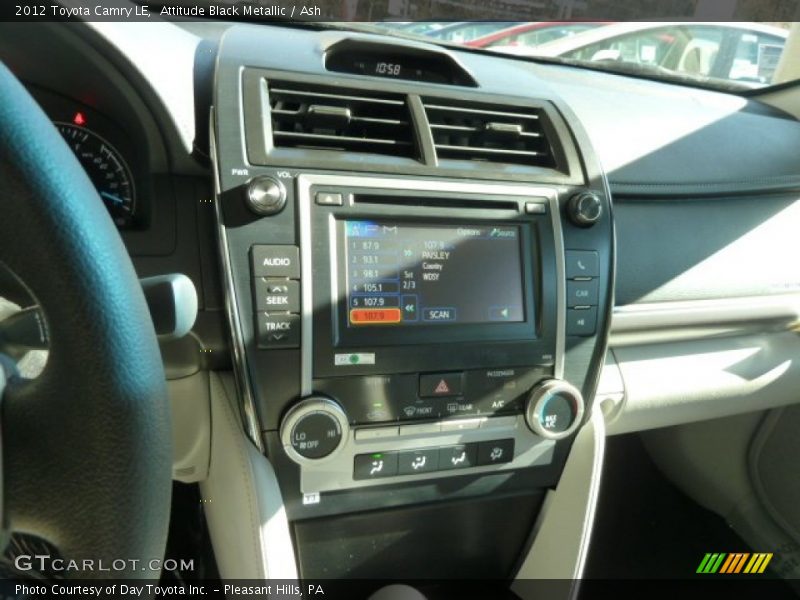 Attitude Black Metallic / Ash 2012 Toyota Camry LE