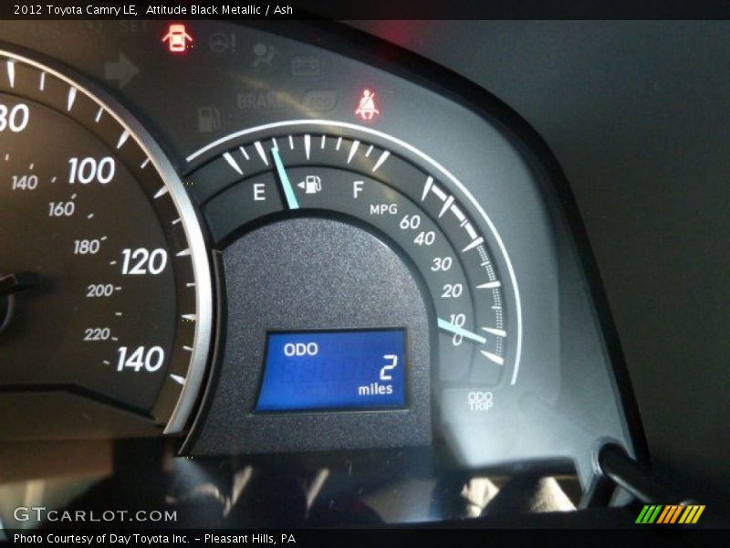 Attitude Black Metallic / Ash 2012 Toyota Camry LE