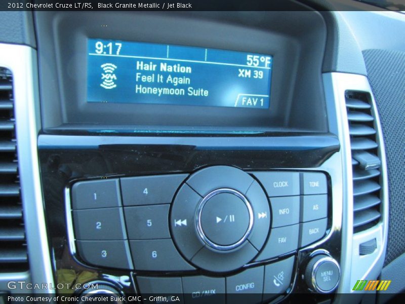 Black Granite Metallic / Jet Black 2012 Chevrolet Cruze LT/RS