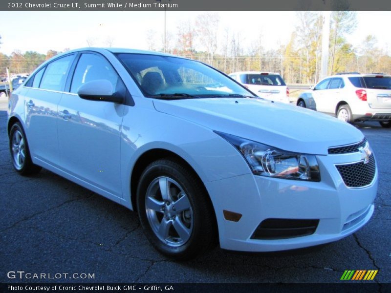 Summit White / Medium Titanium 2012 Chevrolet Cruze LT