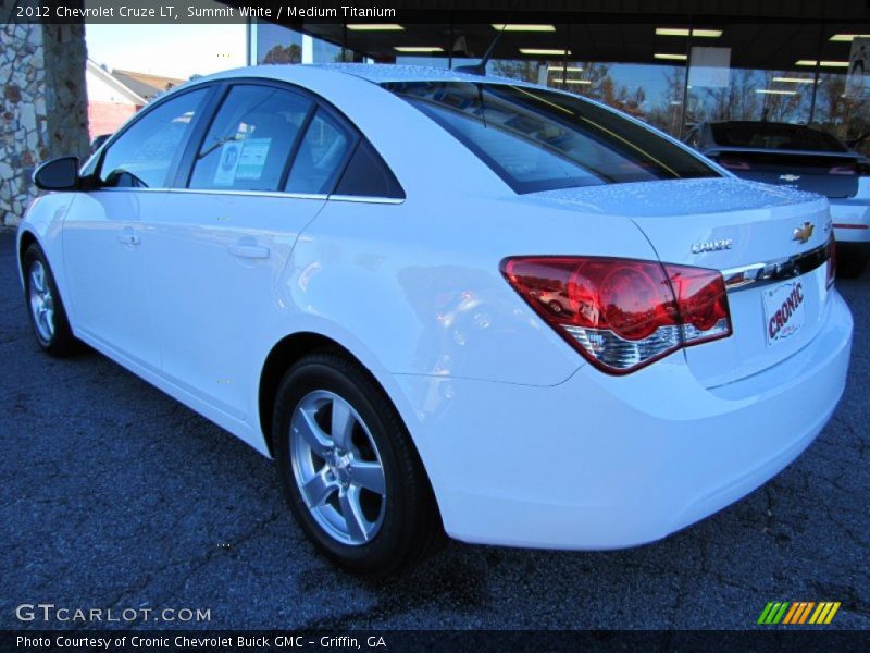 Summit White / Medium Titanium 2012 Chevrolet Cruze LT