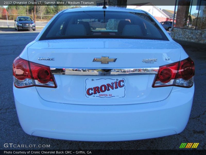 Summit White / Medium Titanium 2012 Chevrolet Cruze LT