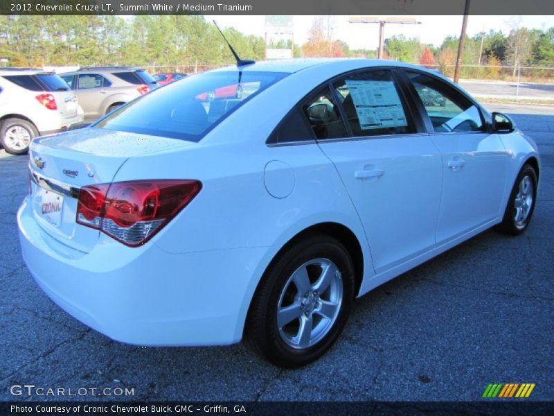 Summit White / Medium Titanium 2012 Chevrolet Cruze LT