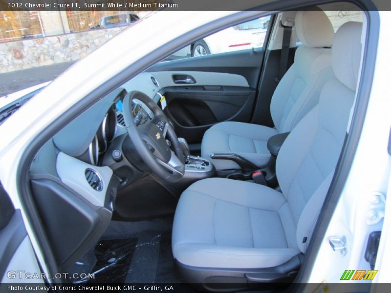 Summit White / Medium Titanium 2012 Chevrolet Cruze LT
