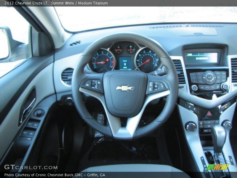 Summit White / Medium Titanium 2012 Chevrolet Cruze LT