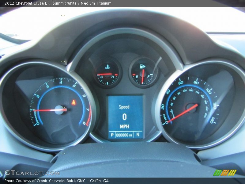 Summit White / Medium Titanium 2012 Chevrolet Cruze LT