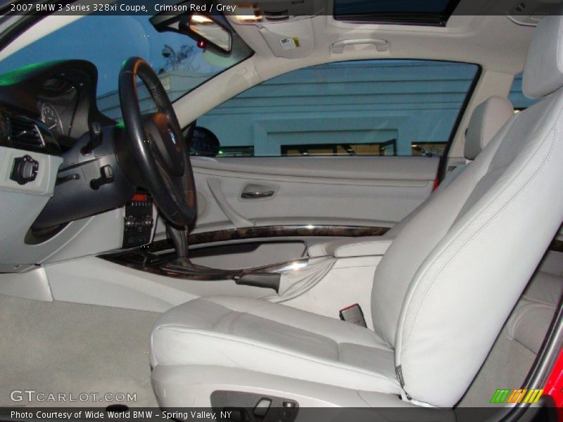 Crimson Red / Grey 2007 BMW 3 Series 328xi Coupe