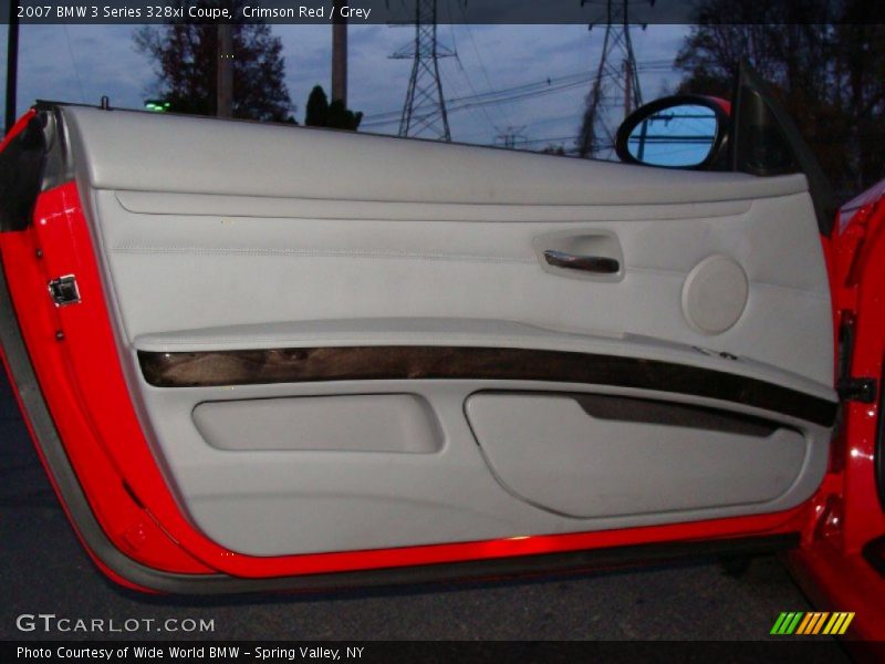 Crimson Red / Grey 2007 BMW 3 Series 328xi Coupe