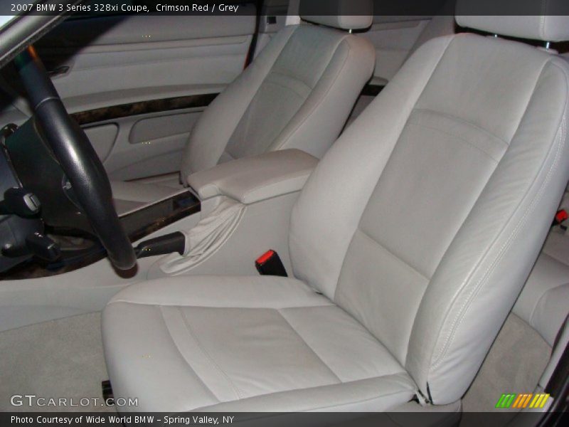 Crimson Red / Grey 2007 BMW 3 Series 328xi Coupe