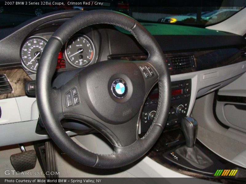 Crimson Red / Grey 2007 BMW 3 Series 328xi Coupe